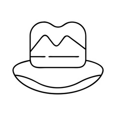 hat icon icon, hat icon vector illustration-simple illustration of hat icon, perfect for hat icon logos and icons