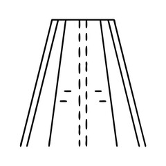 highway icon, highway vector illustration-simple illustration of highway, perfect for highway logos and icons