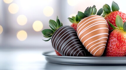 Fresh fruit assortment in shallow container