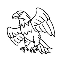 hunting bald eagle icon, hunting bald eagle vector illustration-simple illustration of hunting bald eagle, perfect for hunting bald eagle logos and icons