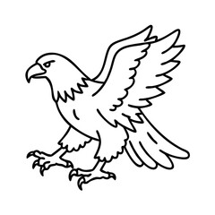 hunting bald eagle icon, hunting bald eagle vector illustration-simple illustration of hunting bald eagle, perfect for hunting bald eagle logos and icons