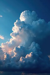 Towering cumulus clouds unleashing a torrential downpour , meteorology, cumulus, cumulonimbus