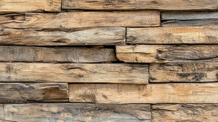 Rustic Wood Texture Wall with Natural Variation of Grain in a Warm Brown Color Palette Ideal for Background or Design Purposes in Interior Decoration Projects