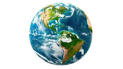 Fototapeta premium earth globe on white background