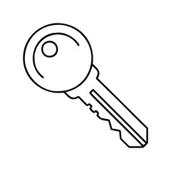 key icon, key vector illustration-simple illustration of key, perfect for key logos and icons