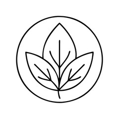 leaf logo icon, leaf logo vector illustration-simple illustration of leaf logo, perfect for leaf logo logos and icons