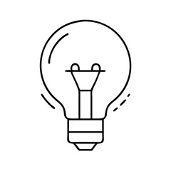 light bulb icon, light bulb vector illustration-simple illustration of light bulb, perfect for light bulb logos and icons