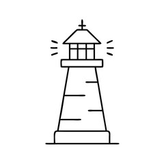lighthouse black icon icon, lighthouse black icon vector illustration-simple illustration of lighthouse black icon, perfect for lighthouse black icon logos and icons