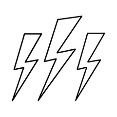 Fototapeta premium lightning icon, lightning vector illustration-simple illustration of lightning, perfect for lightning logos and icons