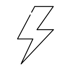 lightning bolt icon, lightning bolt vector illustration-simple illustration of lightning bolt, perfect for lightning bolt logos and icons
