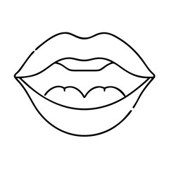lips icon icon, lips icon vector illustration-simple illustration of lips icon, perfect for lips icon logos and icons