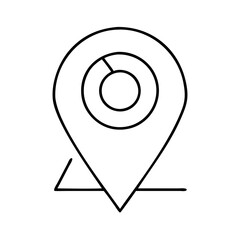 location pin icon, location pin vector illustration-simple illustration of location pin, perfect for location pin logos and icons