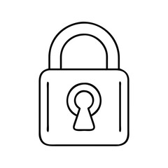 lock icon, lock vector illustration-simple illustration of lock, perfect for lock logos and icons