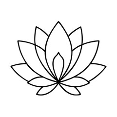 lotus icon icon, lotus icon vector illustration-simple illustration of lotus icon, perfect for lotus icon logos and icons