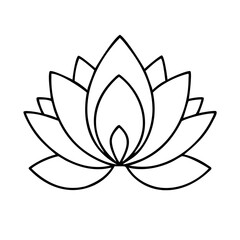 lotus icon icon, lotus icon vector illustration-simple illustration of lotus icon, perfect for lotus icon logos and icons