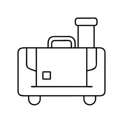 luggage icon, luggage vector illustration-simple illustration of luggage, perfect for luggage logos and icons