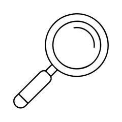 magnifying glass icon, magnifying glass vector illustration-simple illustration of magnifying glass, perfect for magnifying glass logos and icons