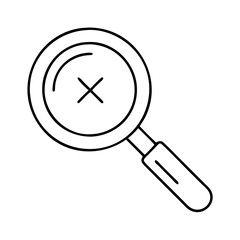 magnifying glass icon, magnifying glass vector illustration-simple illustration of magnifying glass, perfect for magnifying glass logos and icons