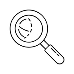 magnifying glass icon, magnifying glass vector illustration-simple illustration of magnifying glass, perfect for magnifying glass logos and icons