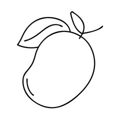 mango icon, mango vector illustration-simple illustration of mango, perfect for mango logos and icons