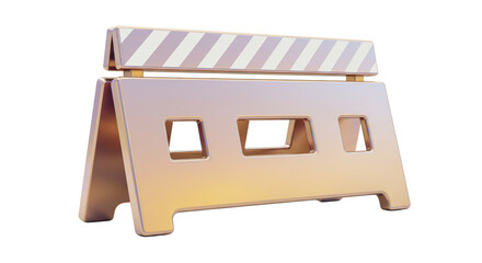Isolated Road Barrier for Construction