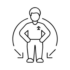 man icon icon, man icon vector illustration-simple illustration of man icon, perfect for man icon logos and icons