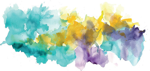 Abstract watercolor background with splashes, pastel light colors	

