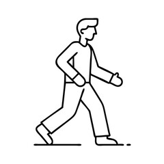 man walking icon, man walking vector illustration-simple illustration of man walking, perfect for man walking logos and icons