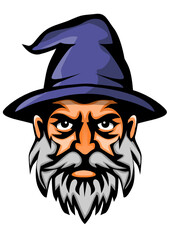 This is an illustration of a wizard