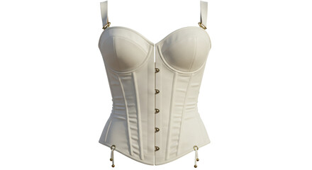 Isolated Elegant White Corset