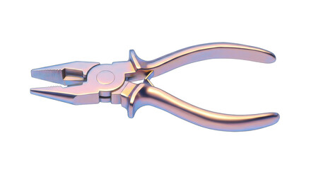 Isolated Shiny Metal Pliers Tool