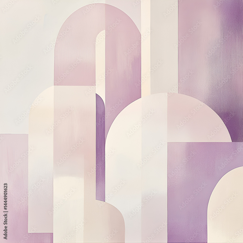 Poster abstract shapes and patterns creative studio digital art modern design top-down view colorful aesthe