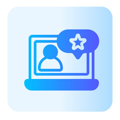 review gradient icon