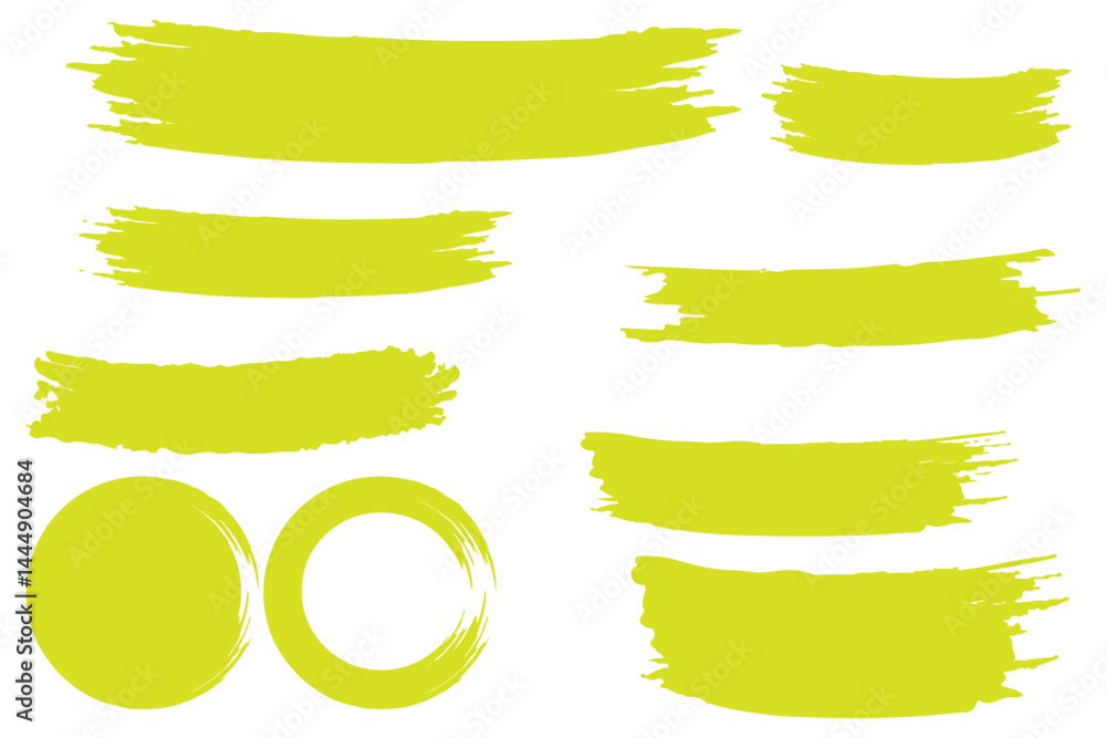 Poster brush strokes vector. brush. set of text boxes. paintbrush collection. grunge design elements. dirty