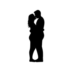 silhouette of a couple