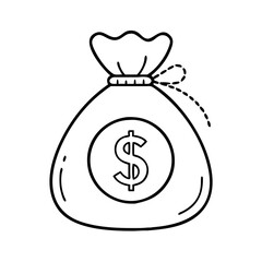 money bag icon icon, money bag icon vector illustration-simple illustration of money bag icon, perfect for money bag icon logos and icons