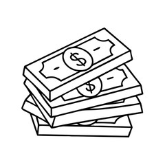 money stack pile icon, money stack pile vector illustration-simple illustration of money stack pile, perfect for money stack pile logos and icons