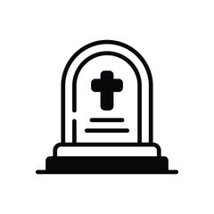 Cemetery  Icon vector stock illustration