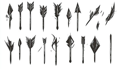 Arrowhead Collection Tribal Ink Designs.
