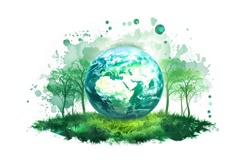 Green planet, environmental conservation