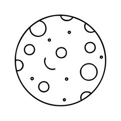 moon flat icon icon, moon flat icon vector illustration-simple illustration of moon flat icon, perfect for moon flat icon logos and icons