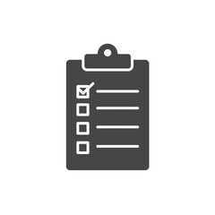 Checklist Icon: A simple yet effective checklist icon, symbolizing organization, task management, and goal achievement.  Perfect for websites, apps, and presentations.