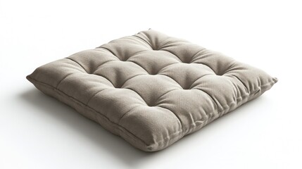 Square taupe cushion