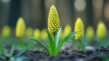Spring's vibrant yellow shoots