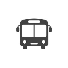 Modern Transportation: A front view of a public transportation, represents the core elements of urban travel in an economical style.