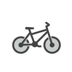 Bicycle Icon: A simple yet stylish icon of a bicycle, perfect for representing cycling, transportation, or leisure activities.