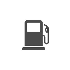 Gas Station Icon: A clean and modern representation of a fuel pump, symbolizing energy, transportation, and automotive services. 