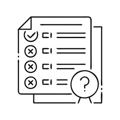 quiz and test icon icon, quiz and test icon vector illustration-simple illustration of quiz and test icon, perfect for quiz and test icon logos and icons