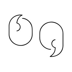 quote icon icon, quote icon vector illustration-simple illustration of quote icon, perfect for quote icon logos and icons