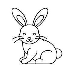 rabbit icon, rabbit vector illustration-simple illustration of rabbit, perfect for rabbit logos and icons
